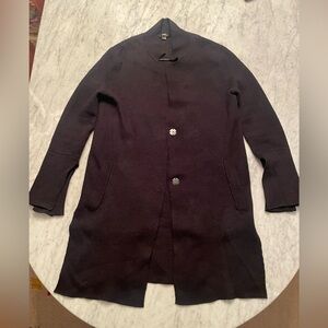 Anthropologie Moth black long sweater coat